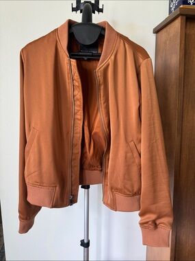 Banana Republic Burnt Orange Bomber Jacket